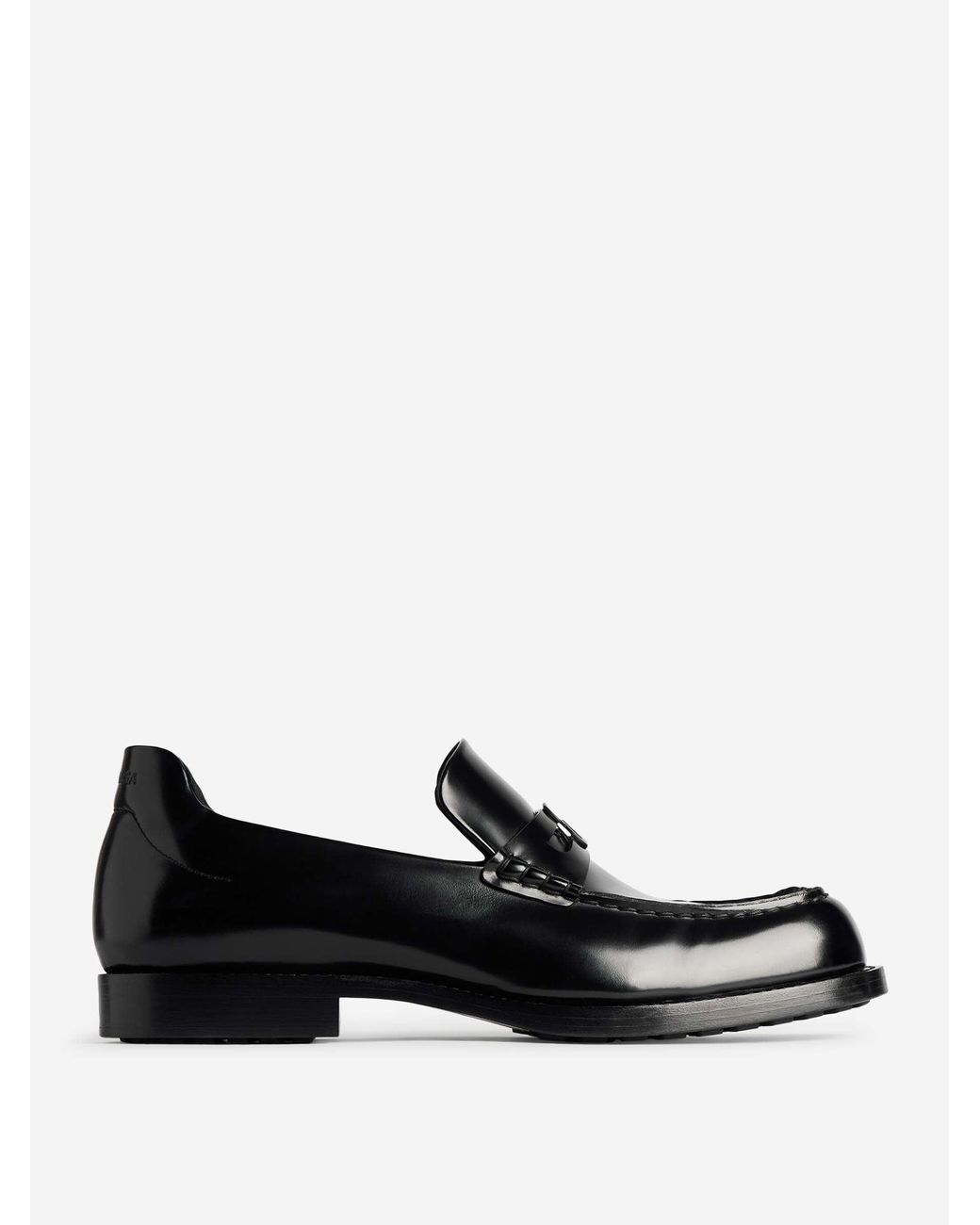 Balenciaga Black Comfy Leather Loafers for men