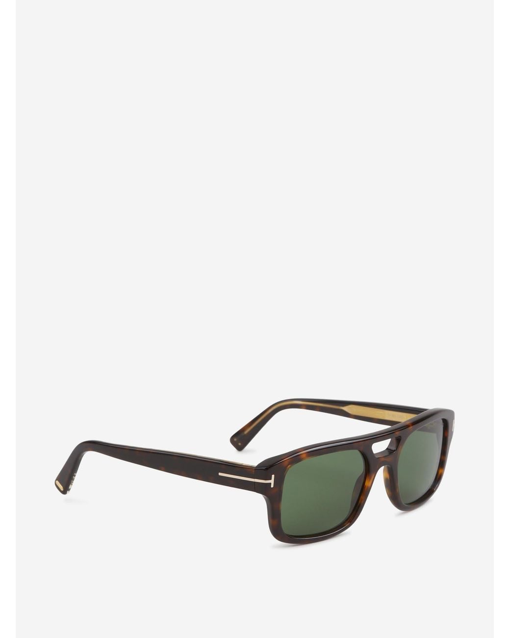 Tom Ford Green Rectangular Sunglasses for men