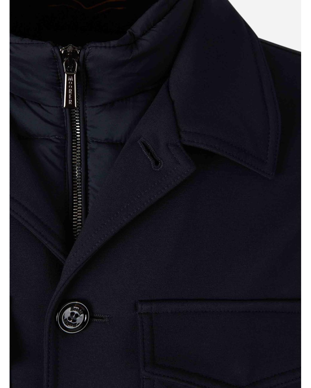Moorer Blue Torquato-Tz Layered Jacket for men