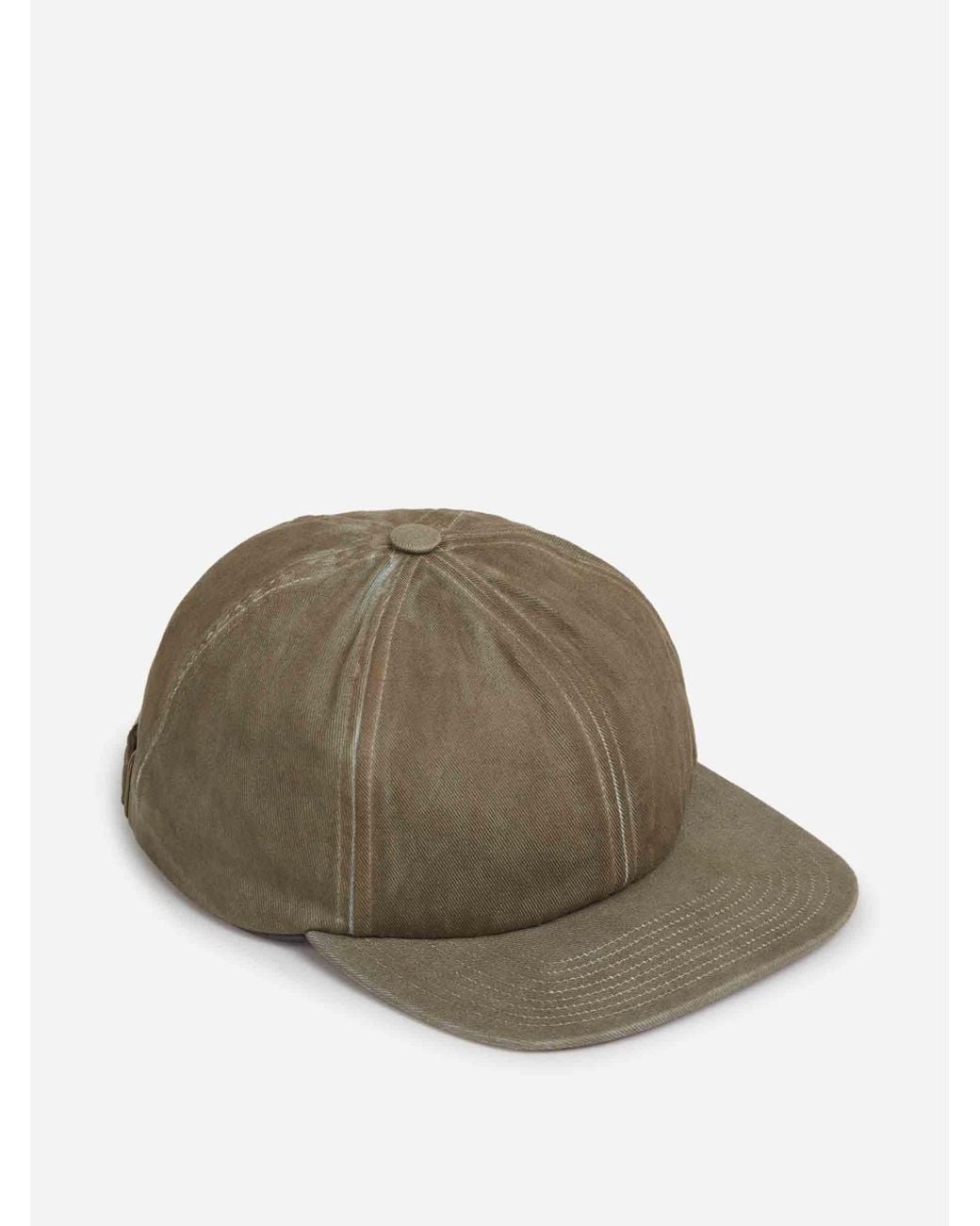 Maison Margiela Green Worn Cotton Cap for men