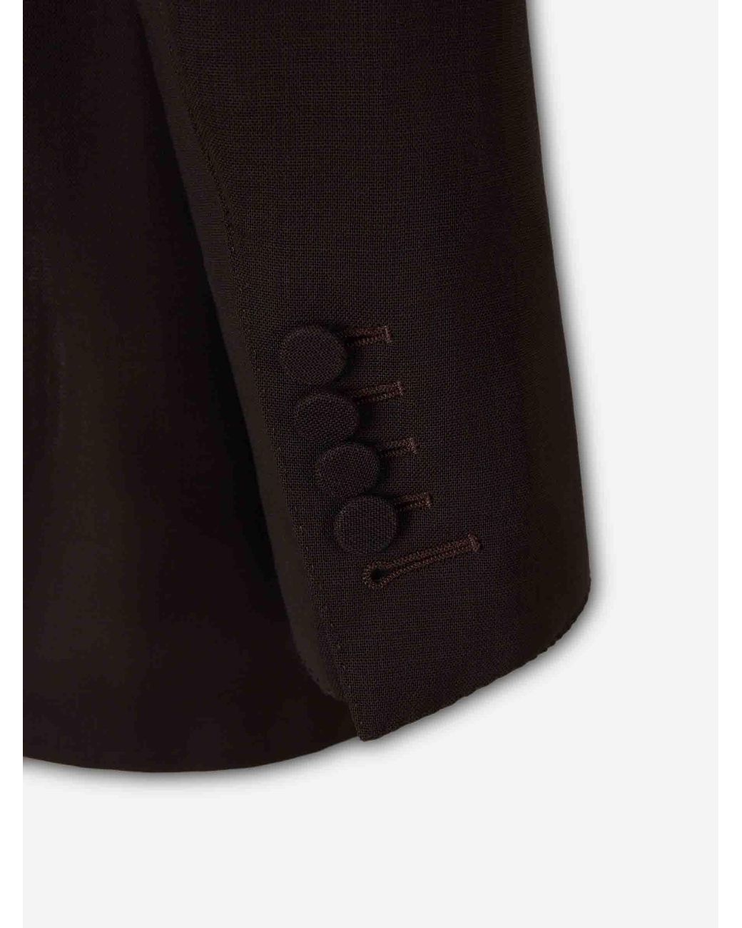 Tom Ford Black Double-Breasted Wool Blazer