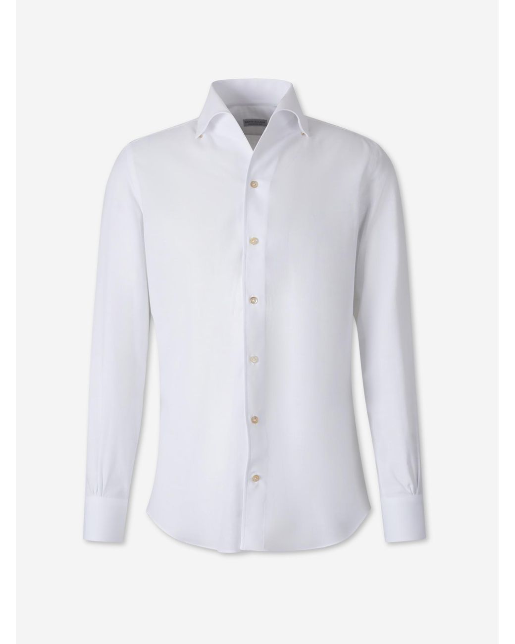 Santa Eulalia White Plain Shirt for men