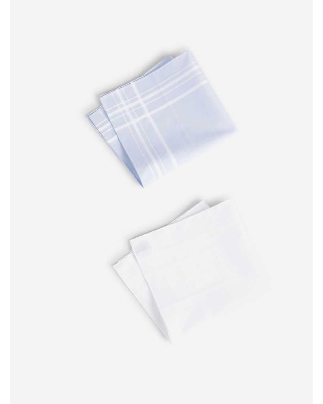 Simonnot Godard White Silk Handkerchief Pack for men