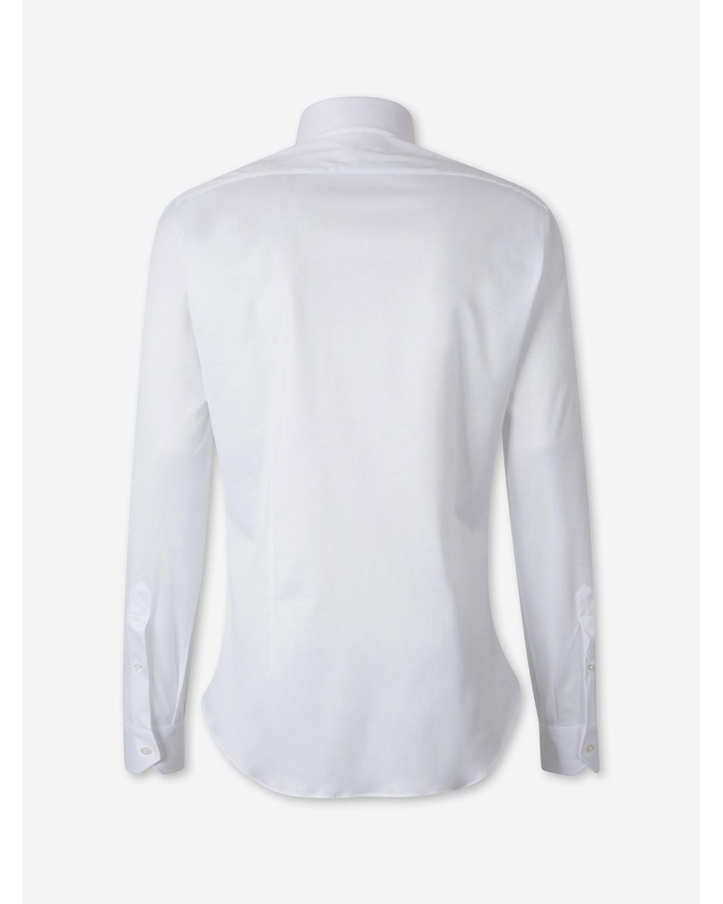 Fray White Micro Knit Shirt for men