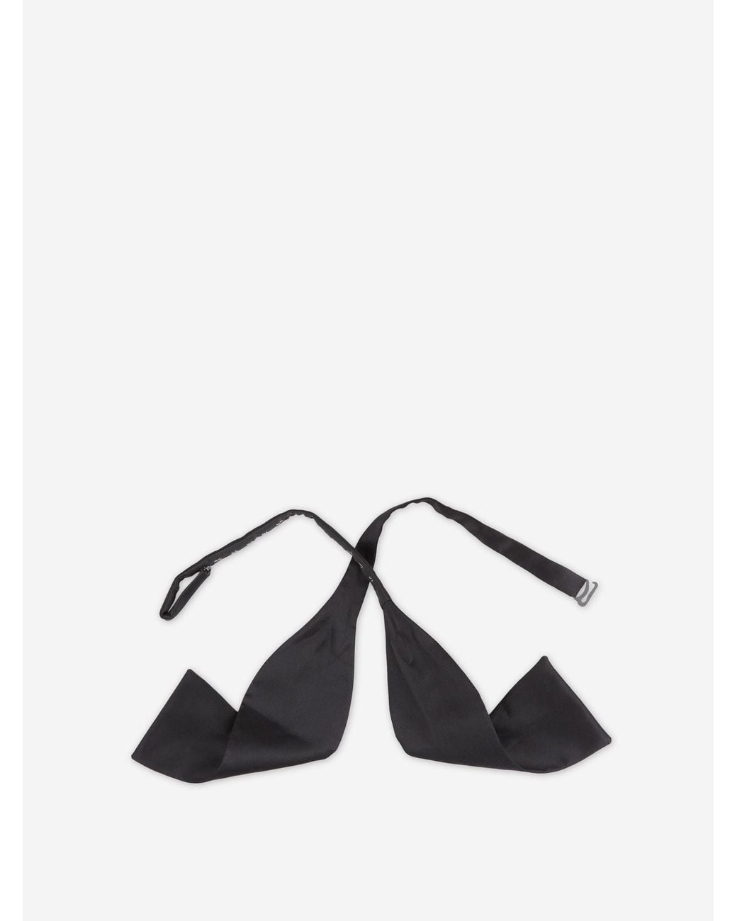 Brioni Black Essential Knotted Bow Tie for men