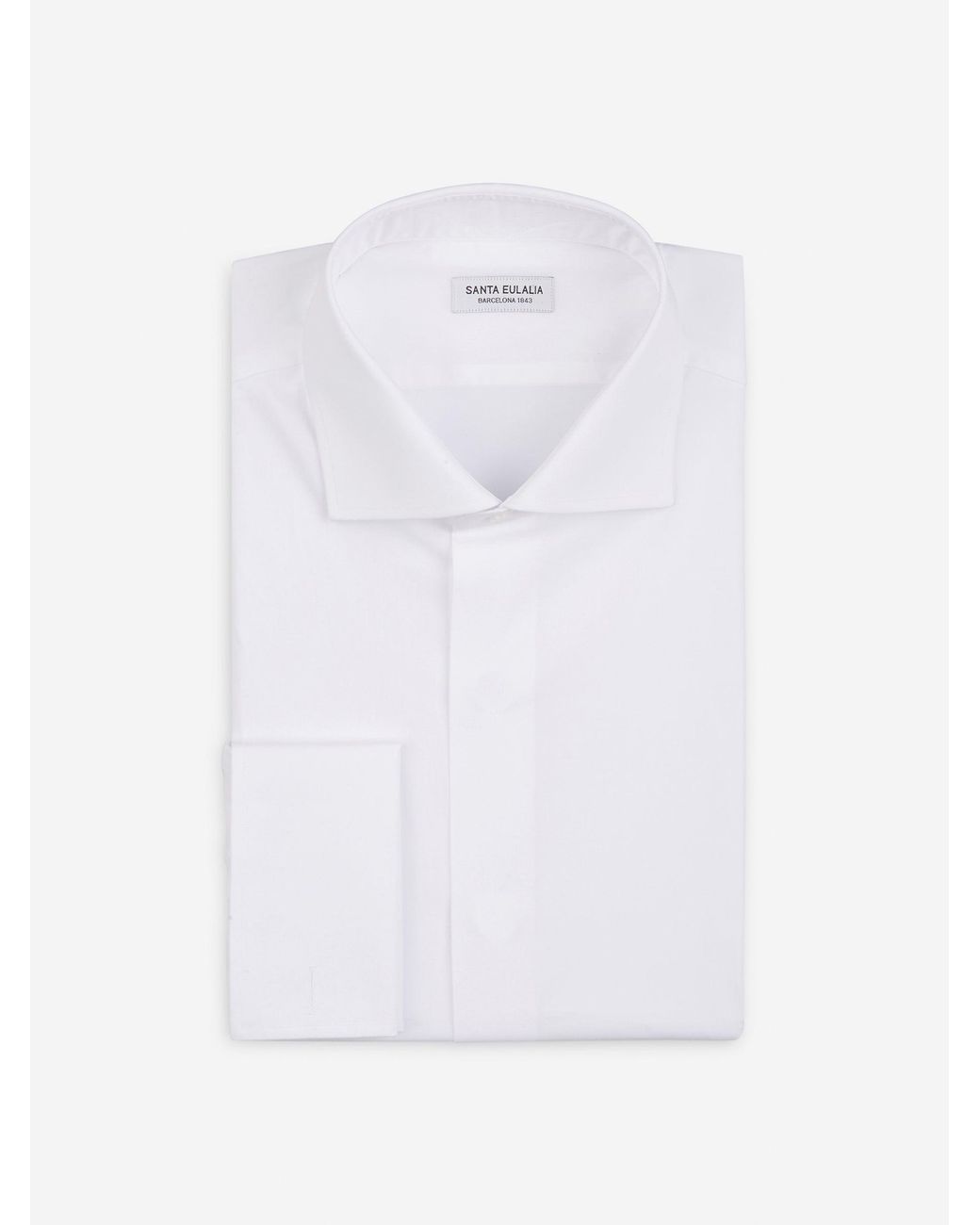 Santa Eulalia White Camisa Vestir Tapeta for men