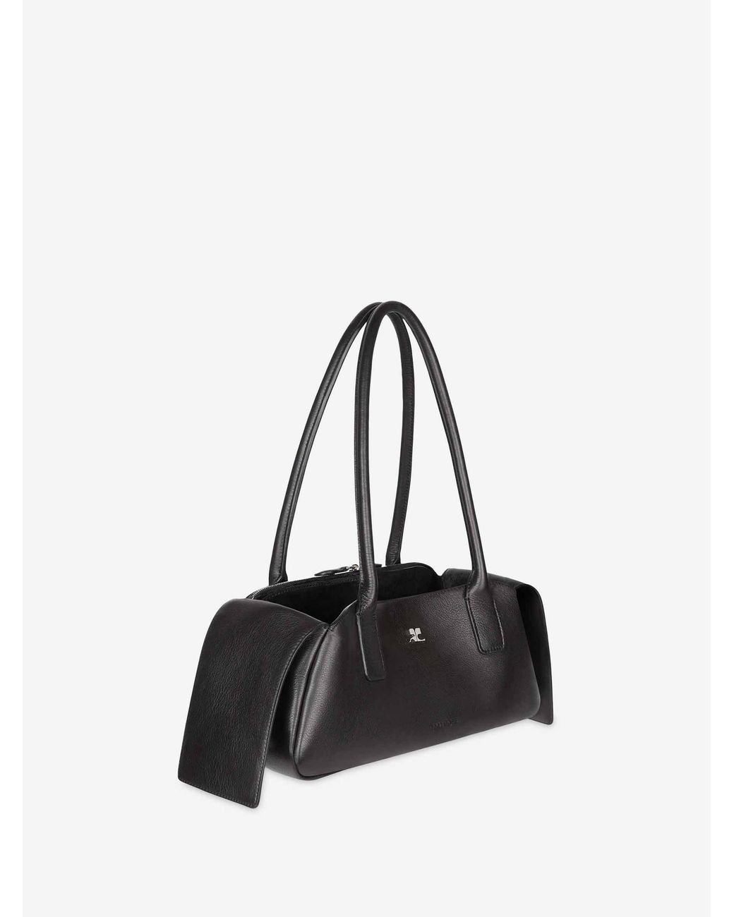 Bolso Medium Strip Courreges de color Black