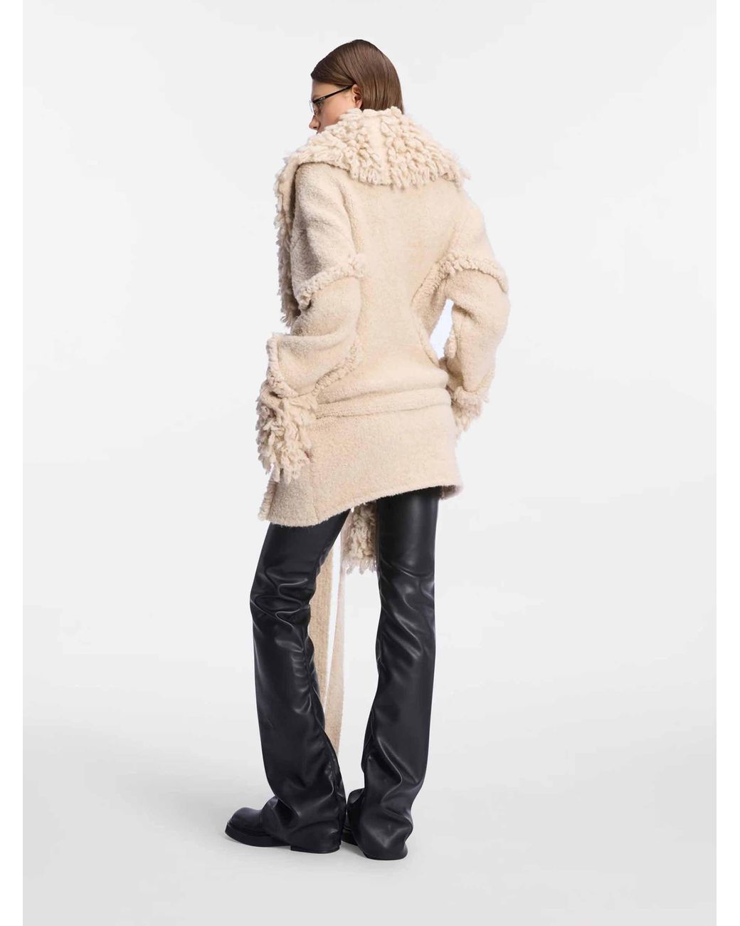 The Attico White Wool Cross Cardigan