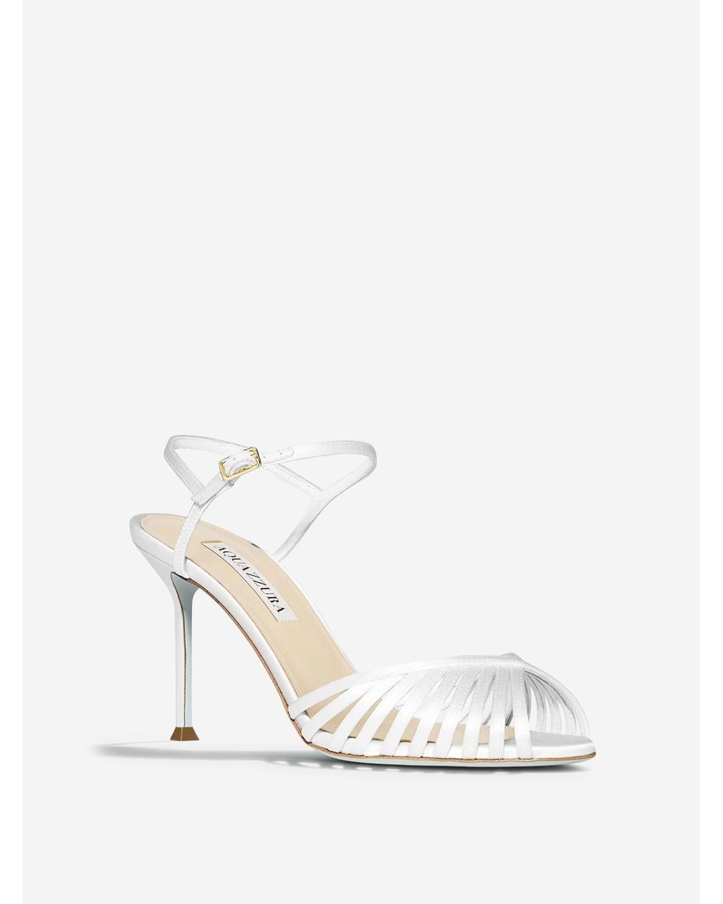 Aquazzura White Hold Me Sandals 85