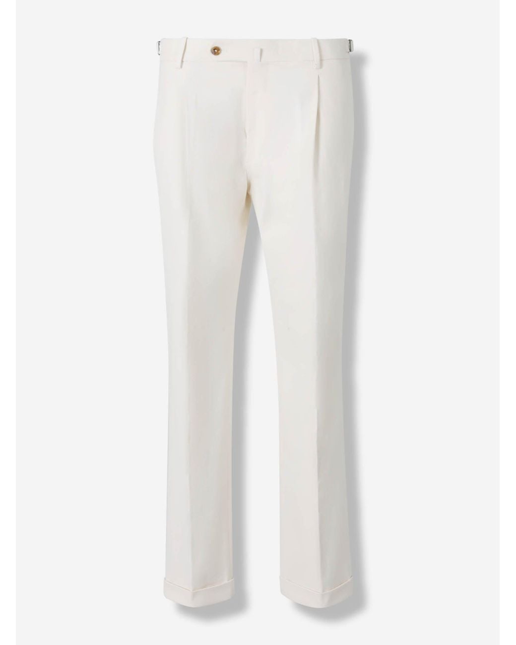 Santa Eulalia White Regular Fit Trousers for men