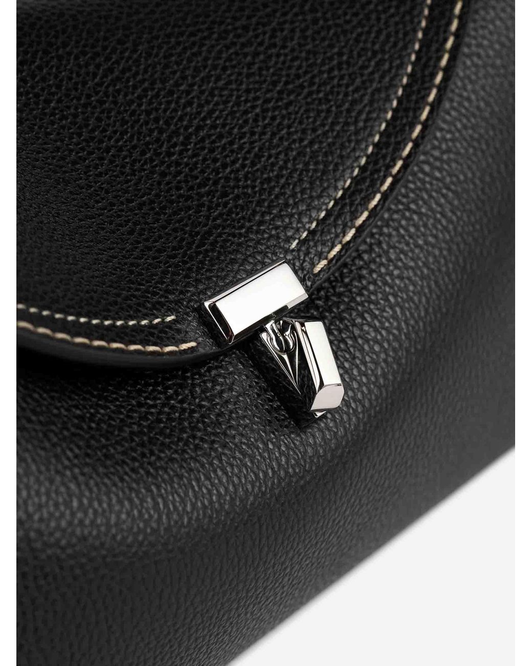 Totême Black T-Lock Bag
