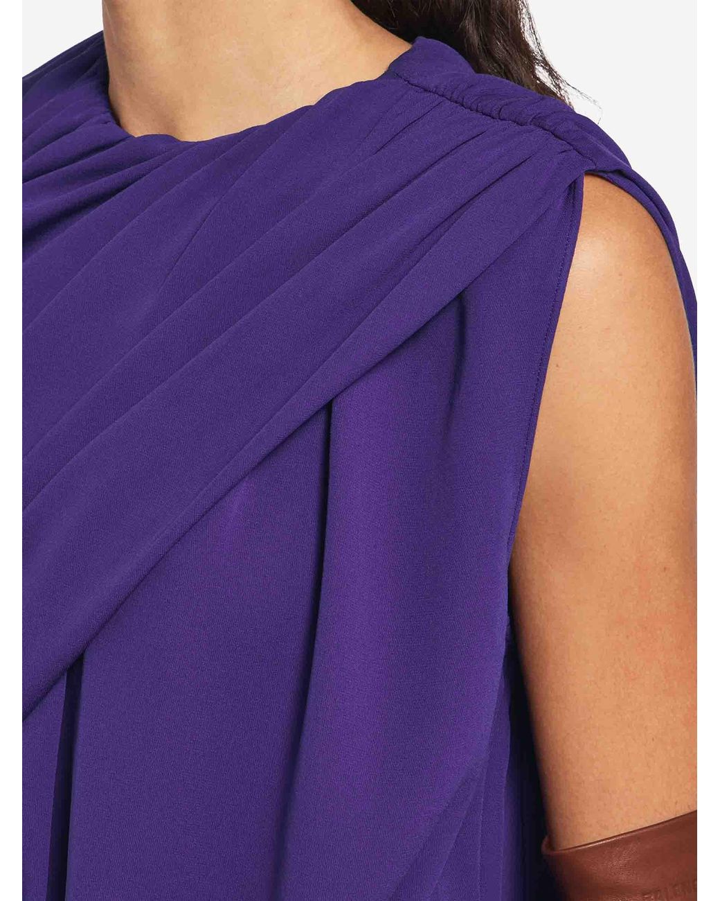 Balenciaga Purple Cape Top