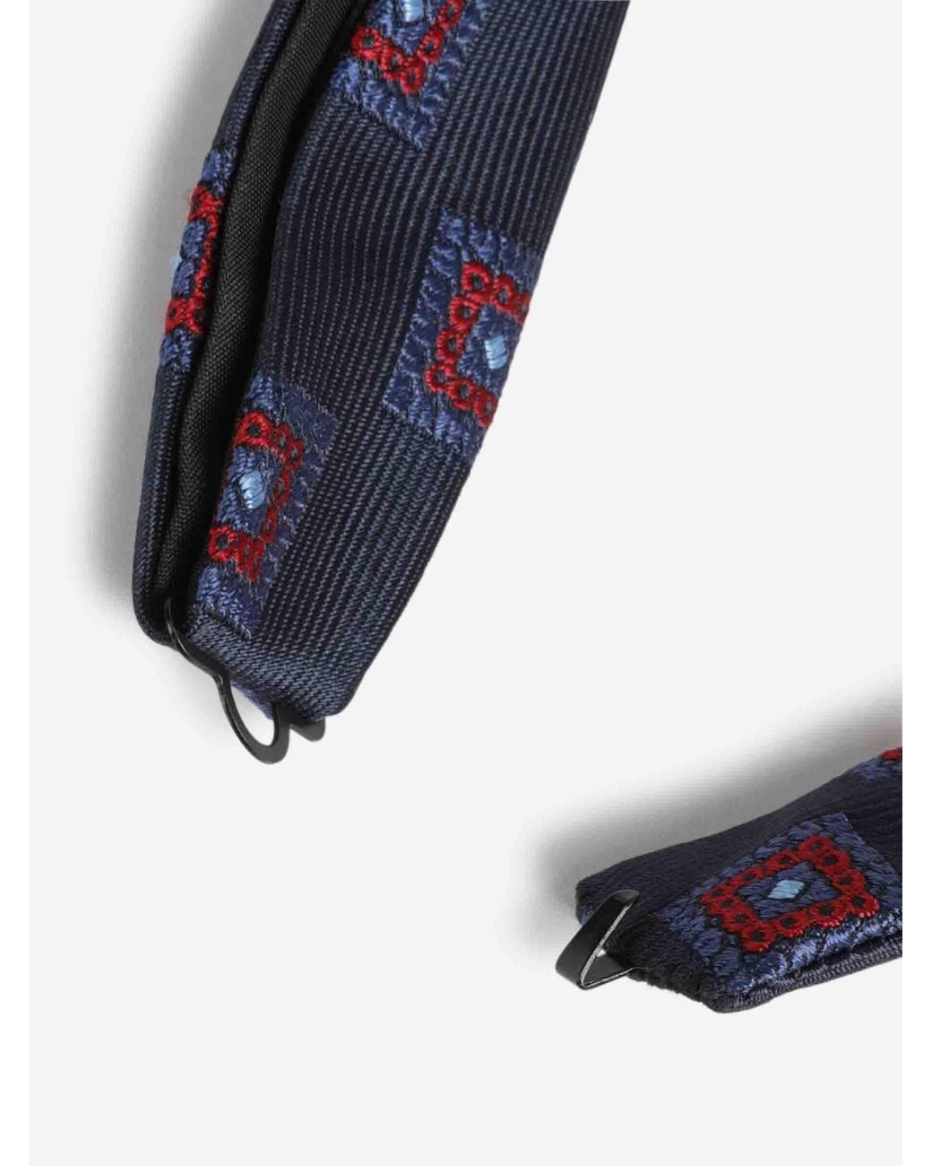 Petronius Blue Silk Bow Tie for men