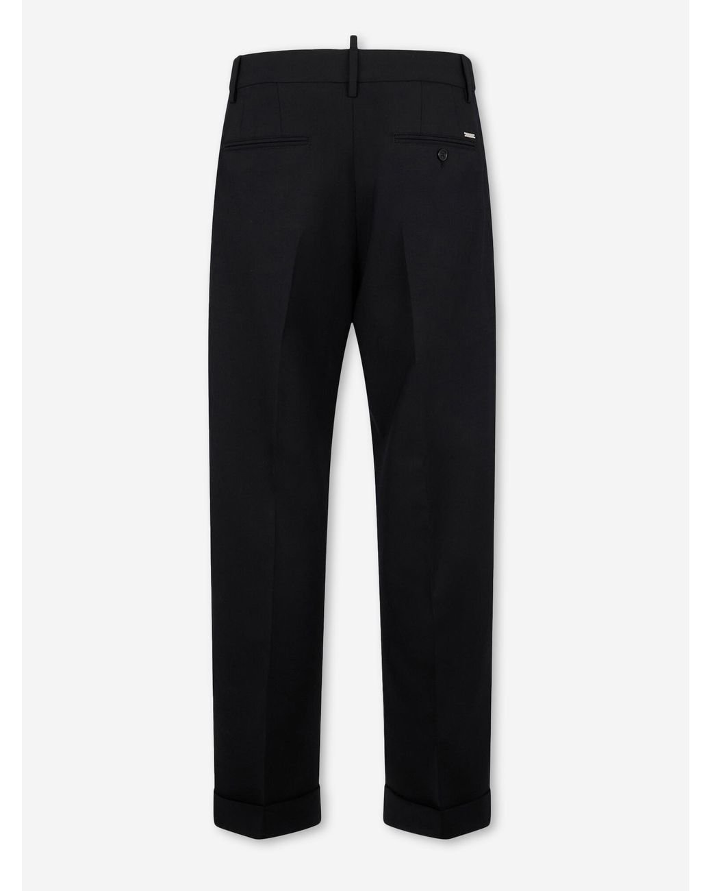 DSquared² Black Military Straight Leg Trousers for men
