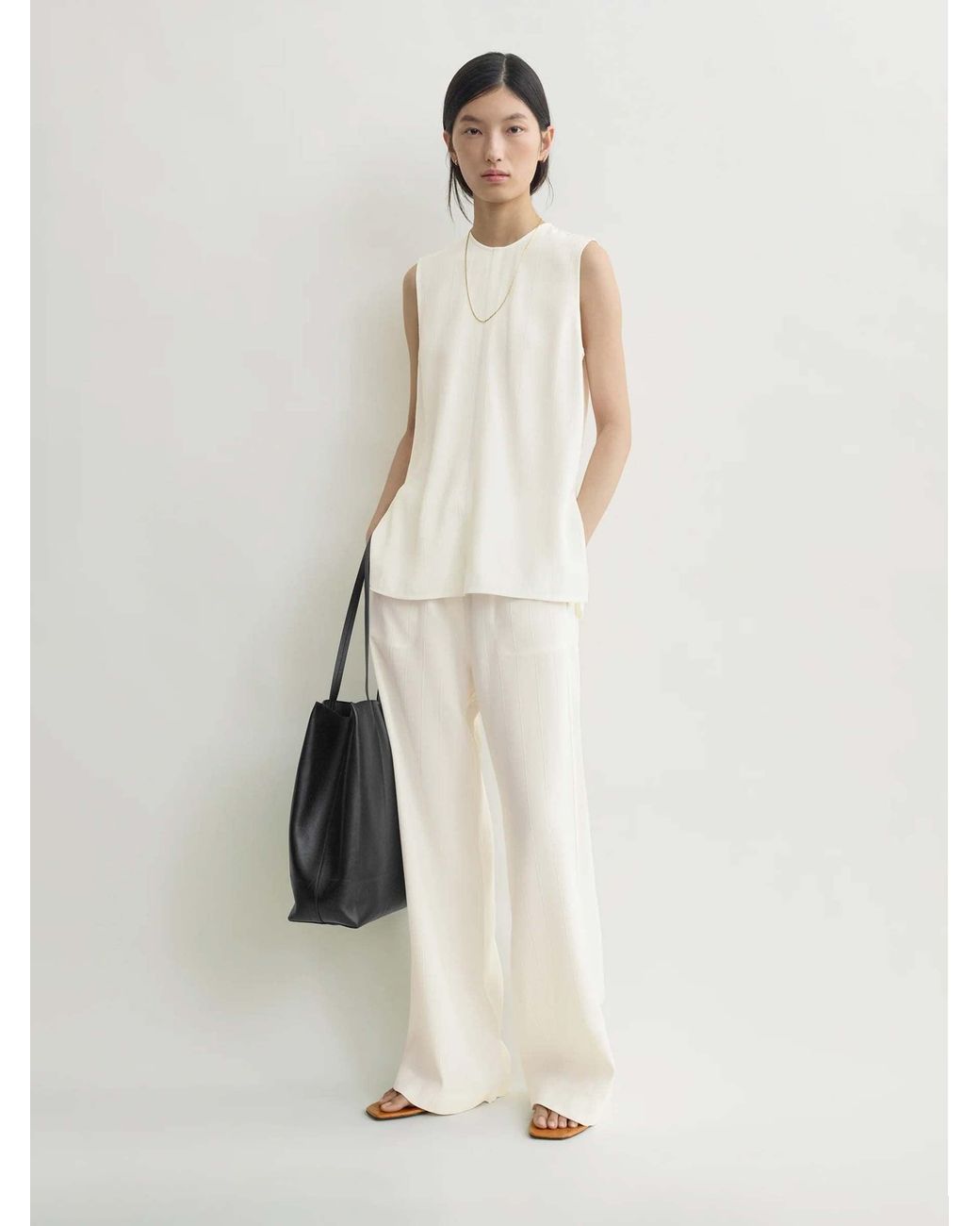 Totême White Sleeveless Blouse