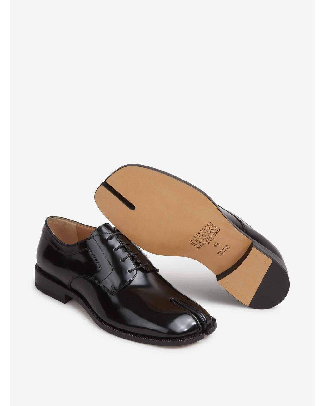Maison Margiela Black Tabi Lace-up Shoes for men