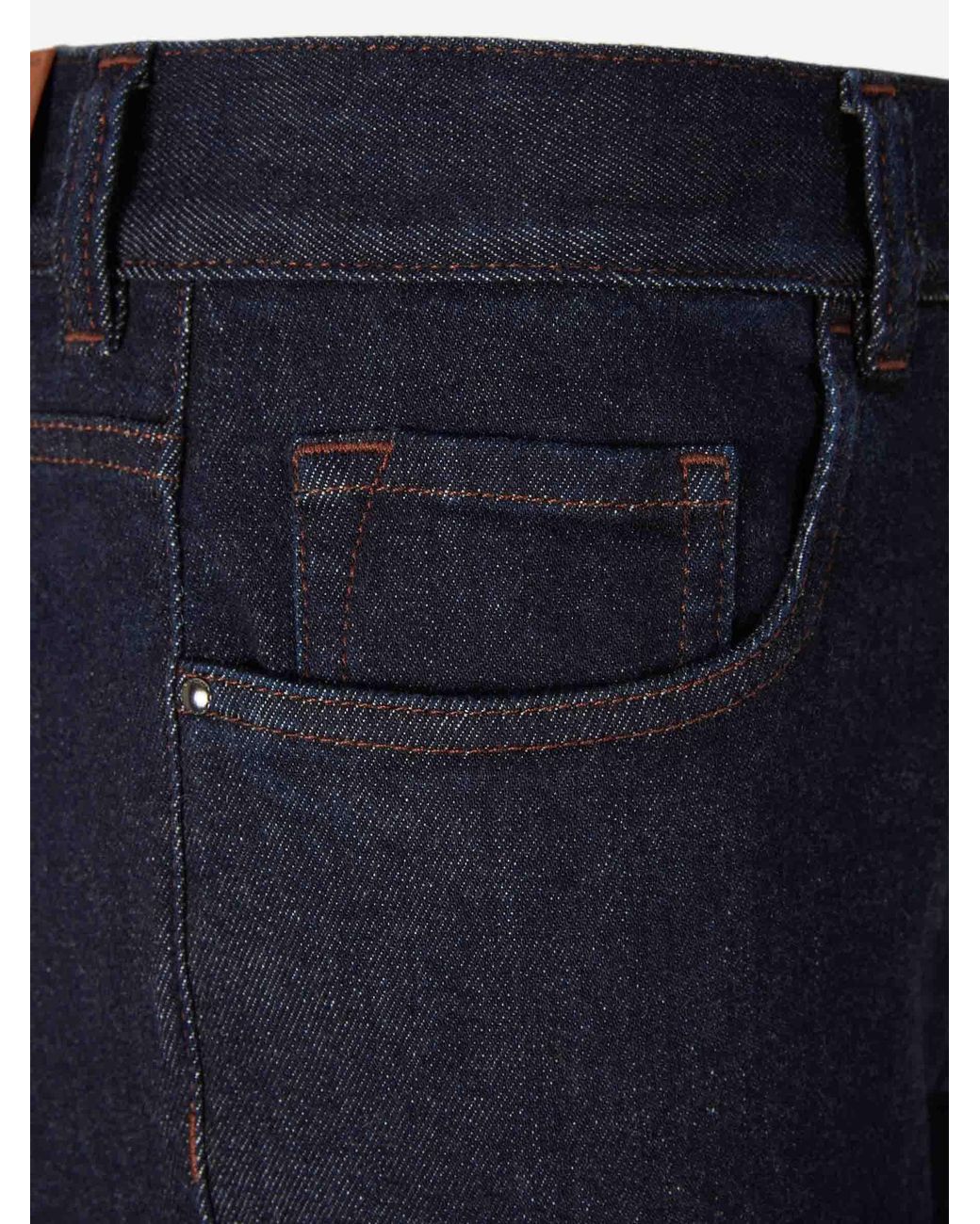Jeans Rectos Regular Canali de hombre de color Blue