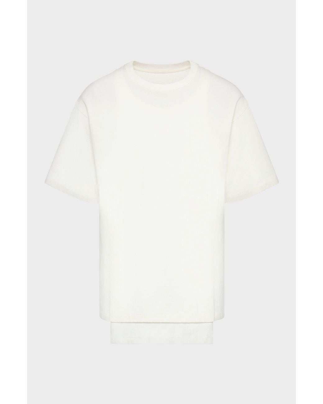 Maison Margiela White Double Layered T-Shirt for men
