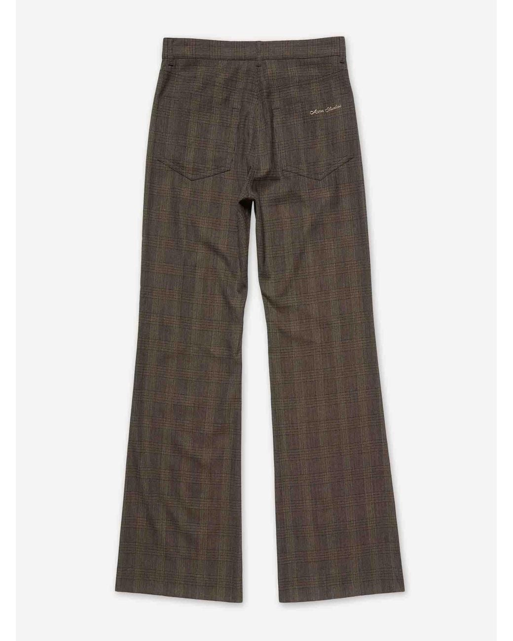 Acne Brown Plaid Dressy Pants