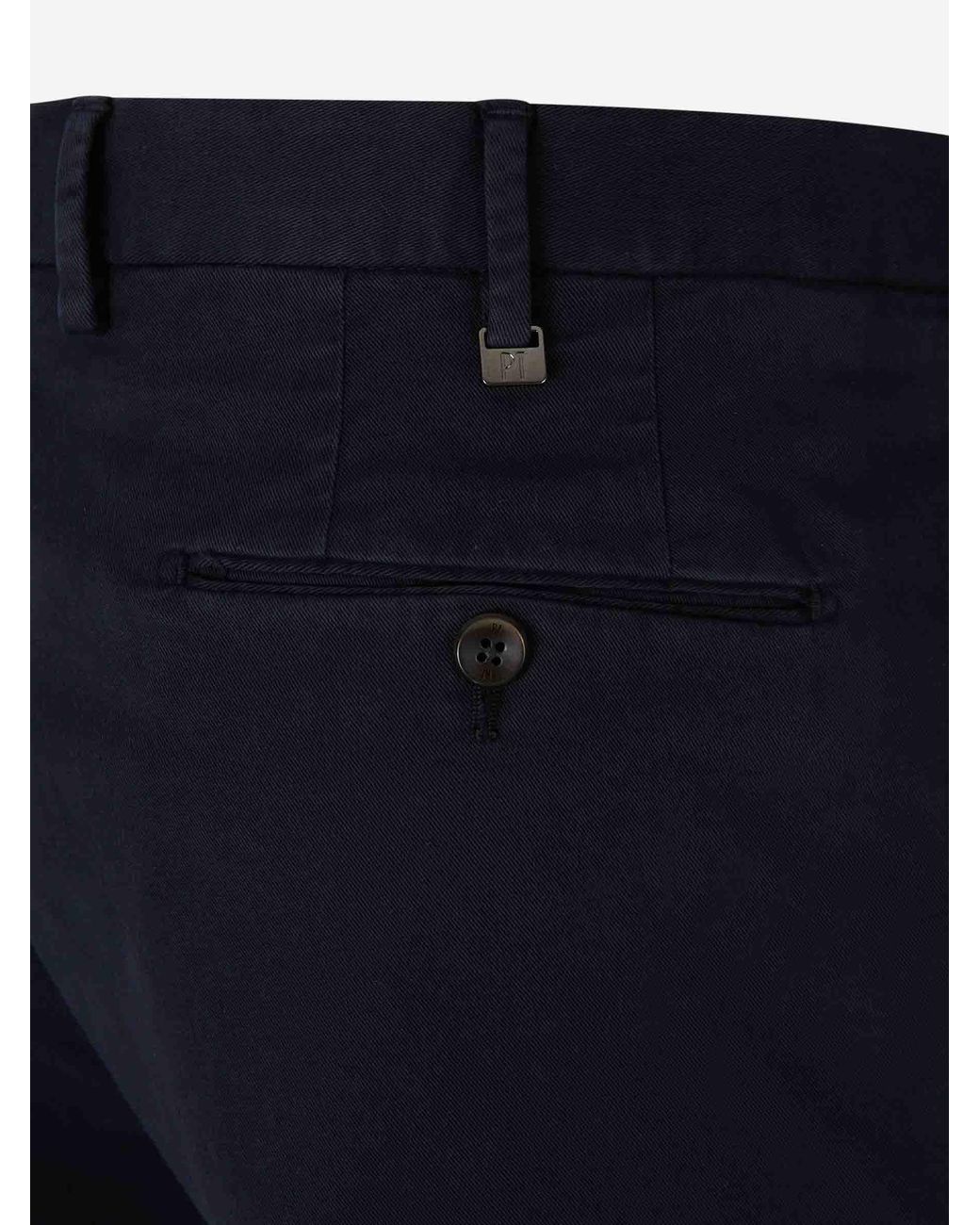 PT Torino Blue Straight Chino Trousers for men