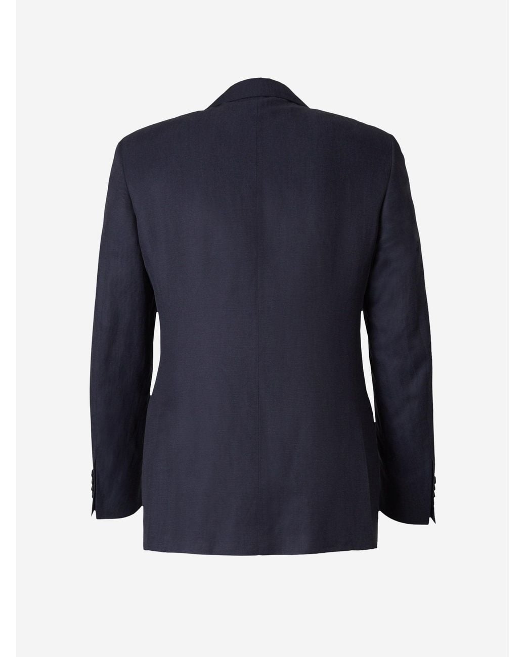 Canali Blue Linen And Silk Suit for men