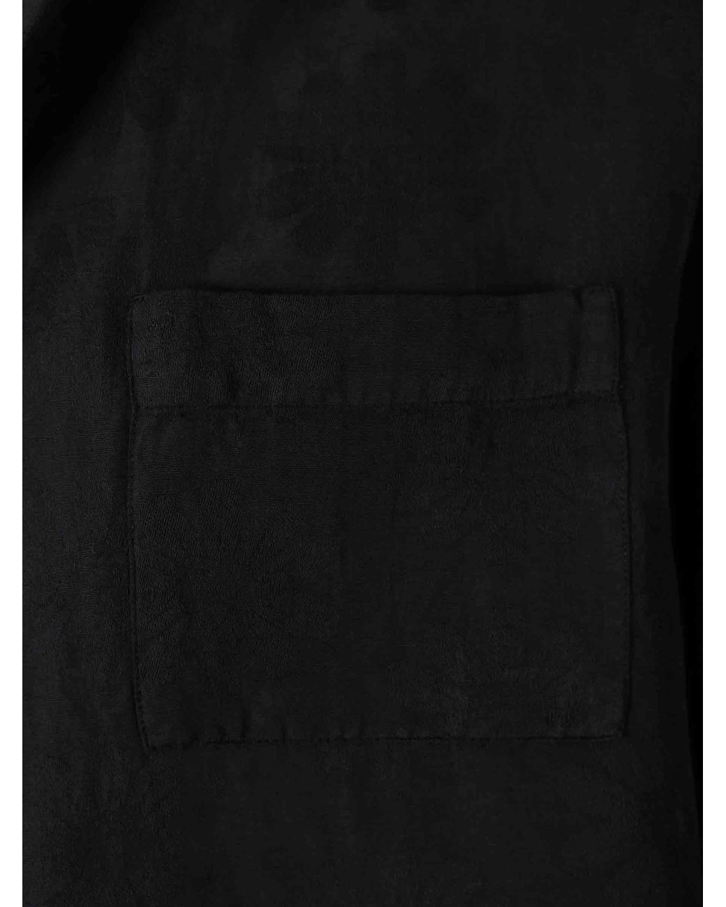 Vincenzo Di Ruggiero Black Linen Casual Shirt for men