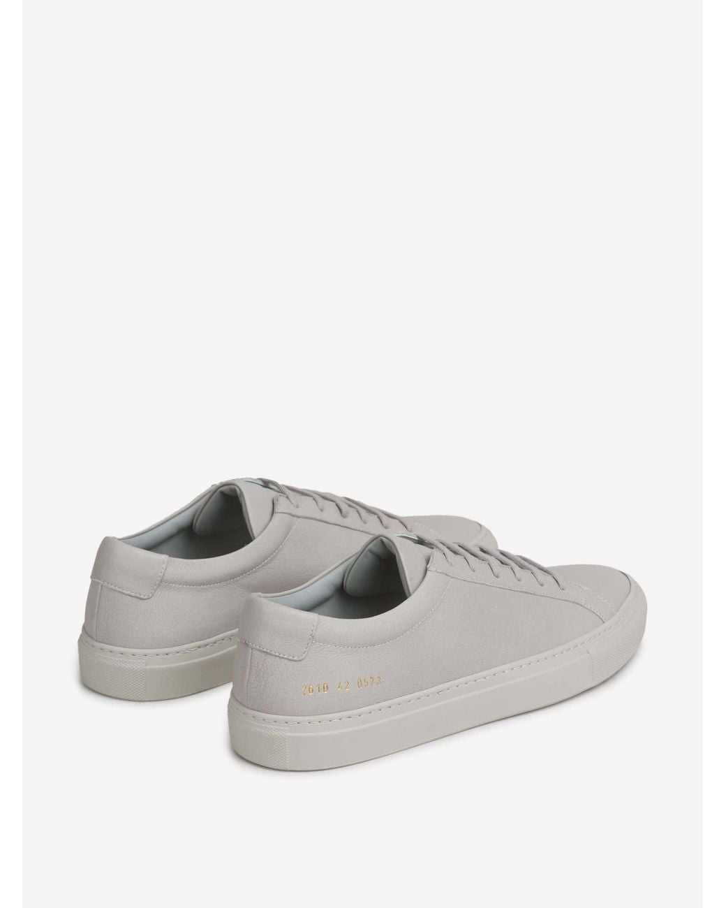Common Projects White Low-Top Leather Sneakers