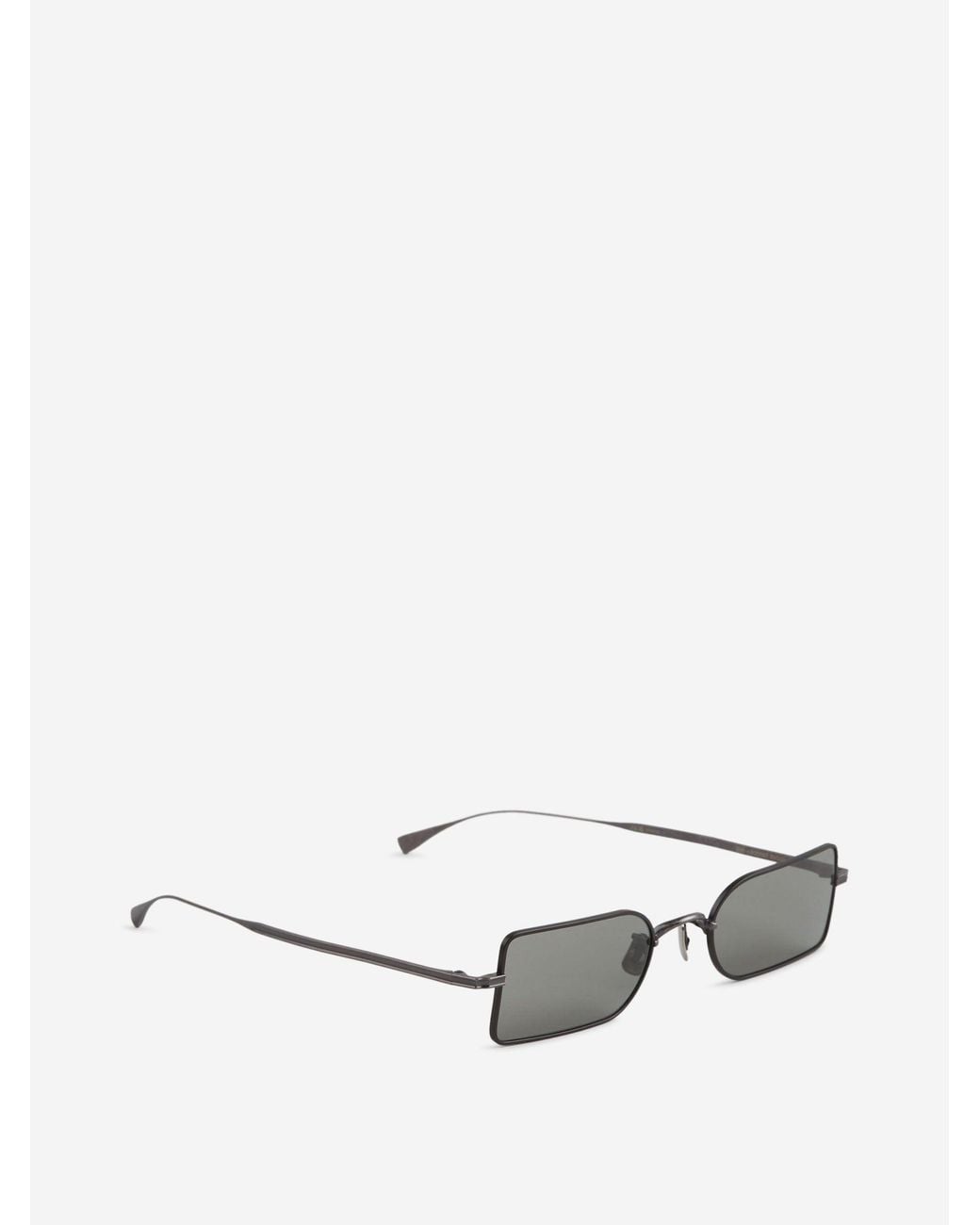 Eyevan 7285 Gray Rectangular Sunglasses for men