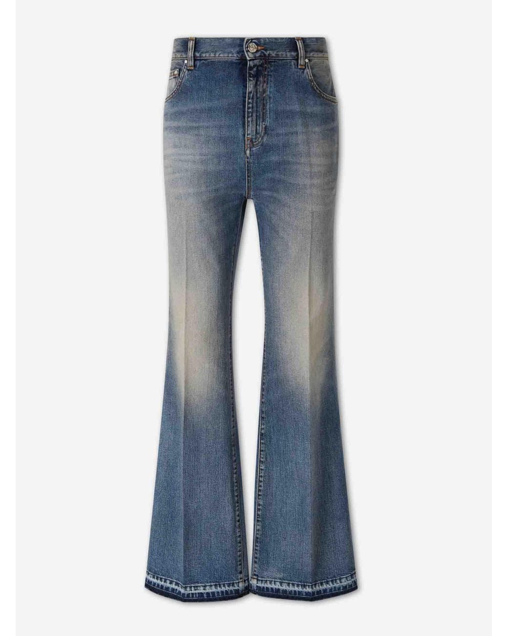 Amiri Blue Flared Cotton Jeans for men
