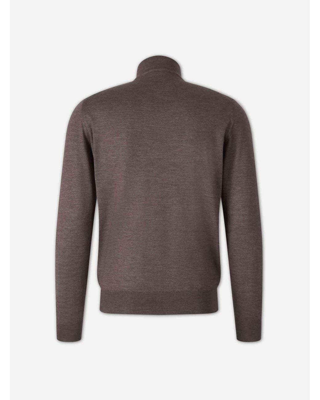 Santa Eulalia Brown Thin Turtleneck Sweater for men