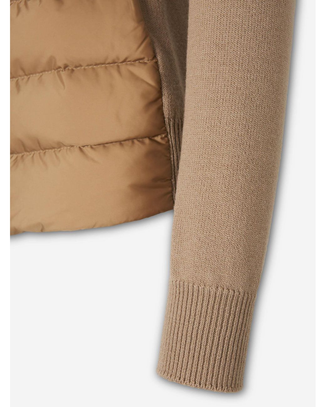 Moncler Natural Quilted Cardigan