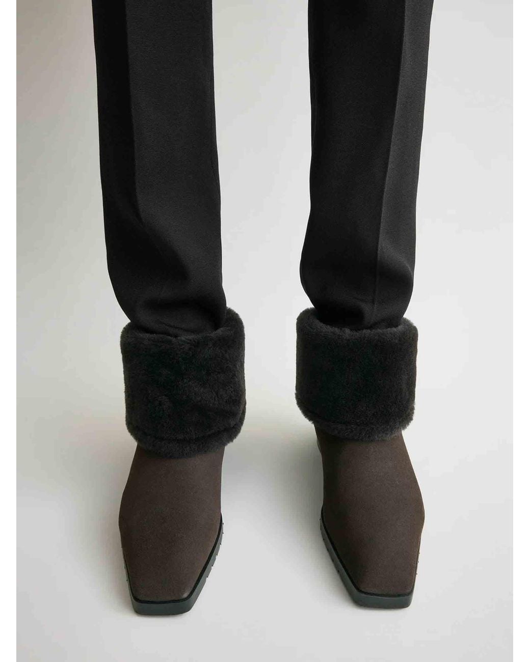 Totême  Black Foldable Leather Boots