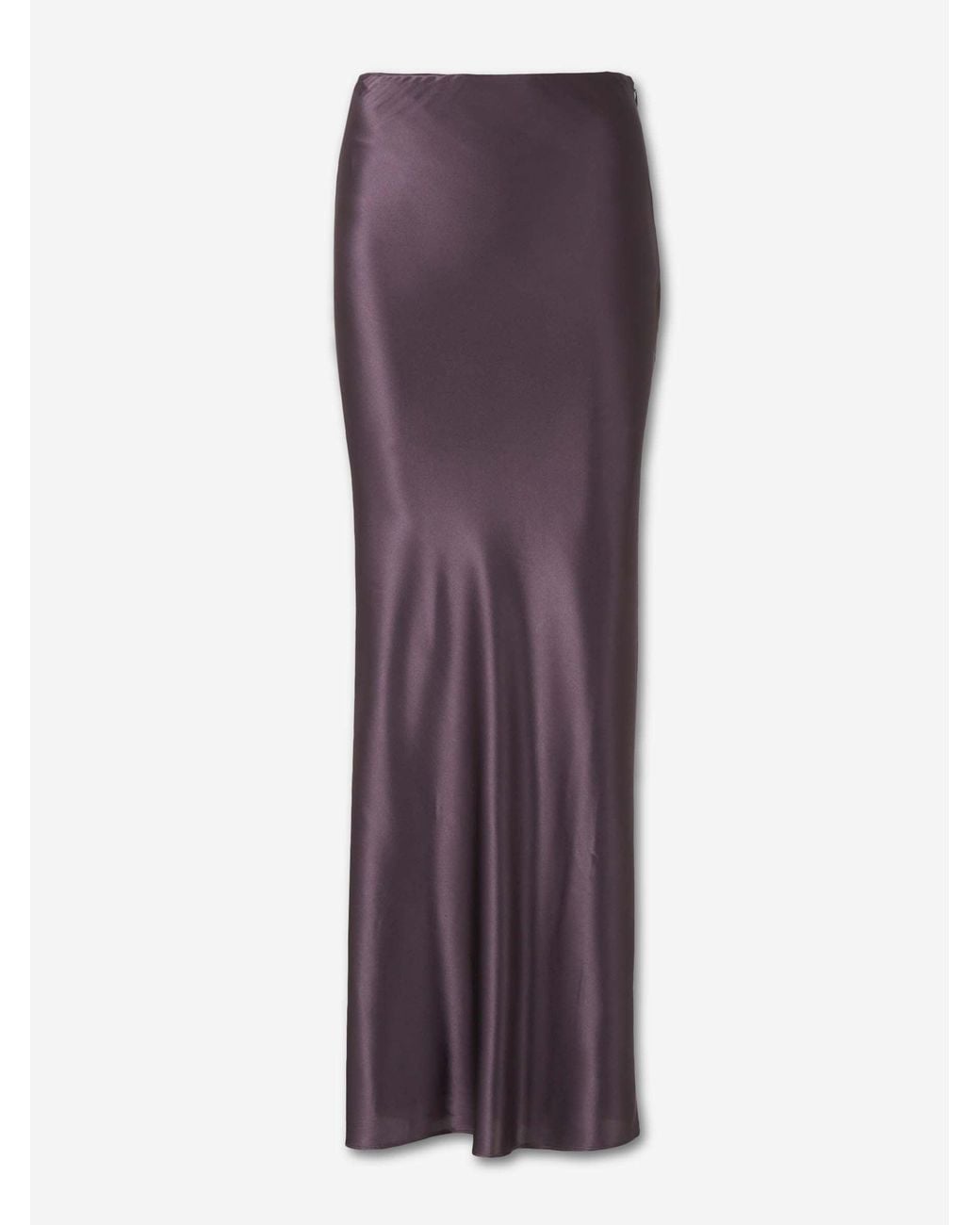 Cult Gaia Purple Chantel Satin Skirt