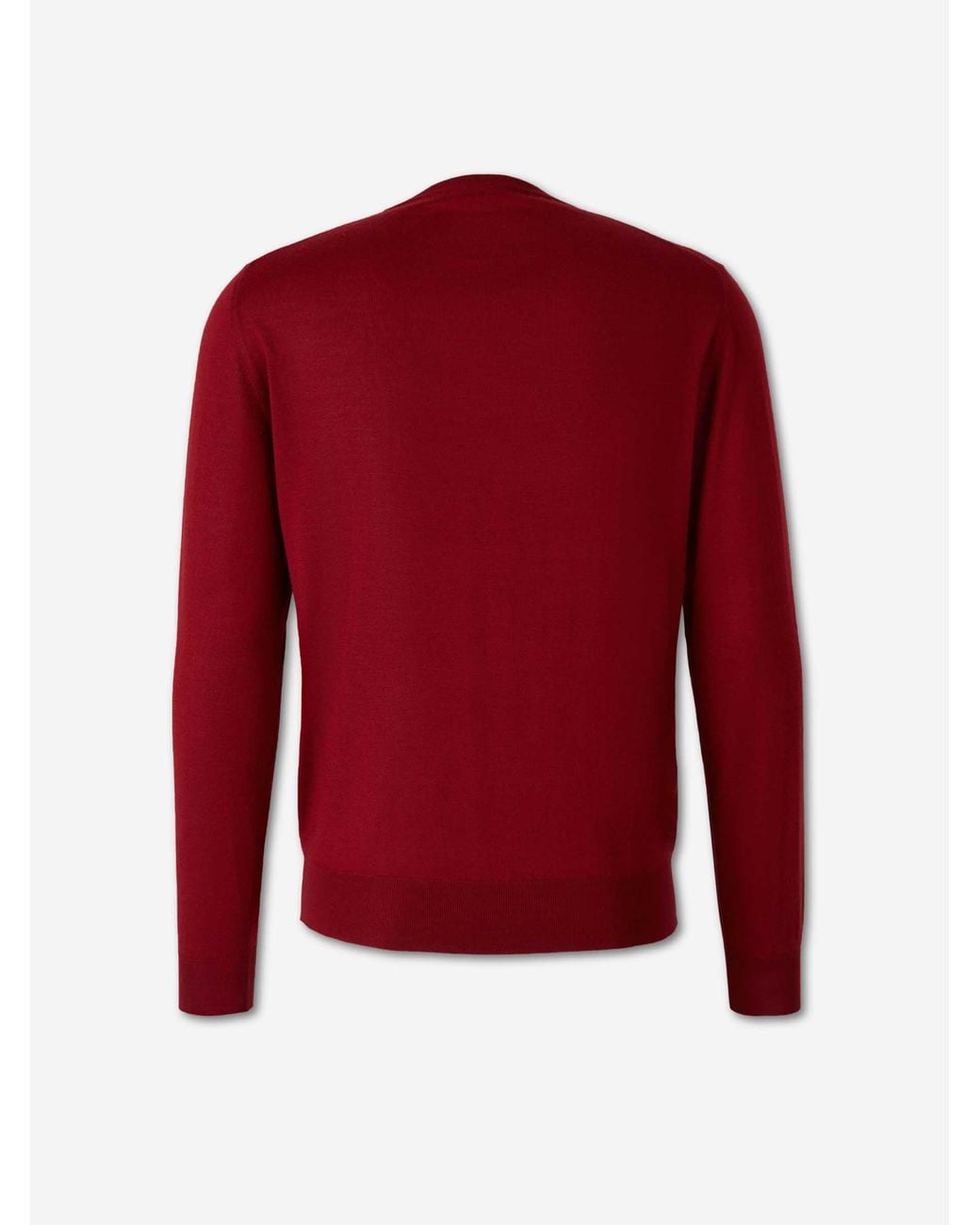 Santa Eulalia Red V-Neck Sweater for men