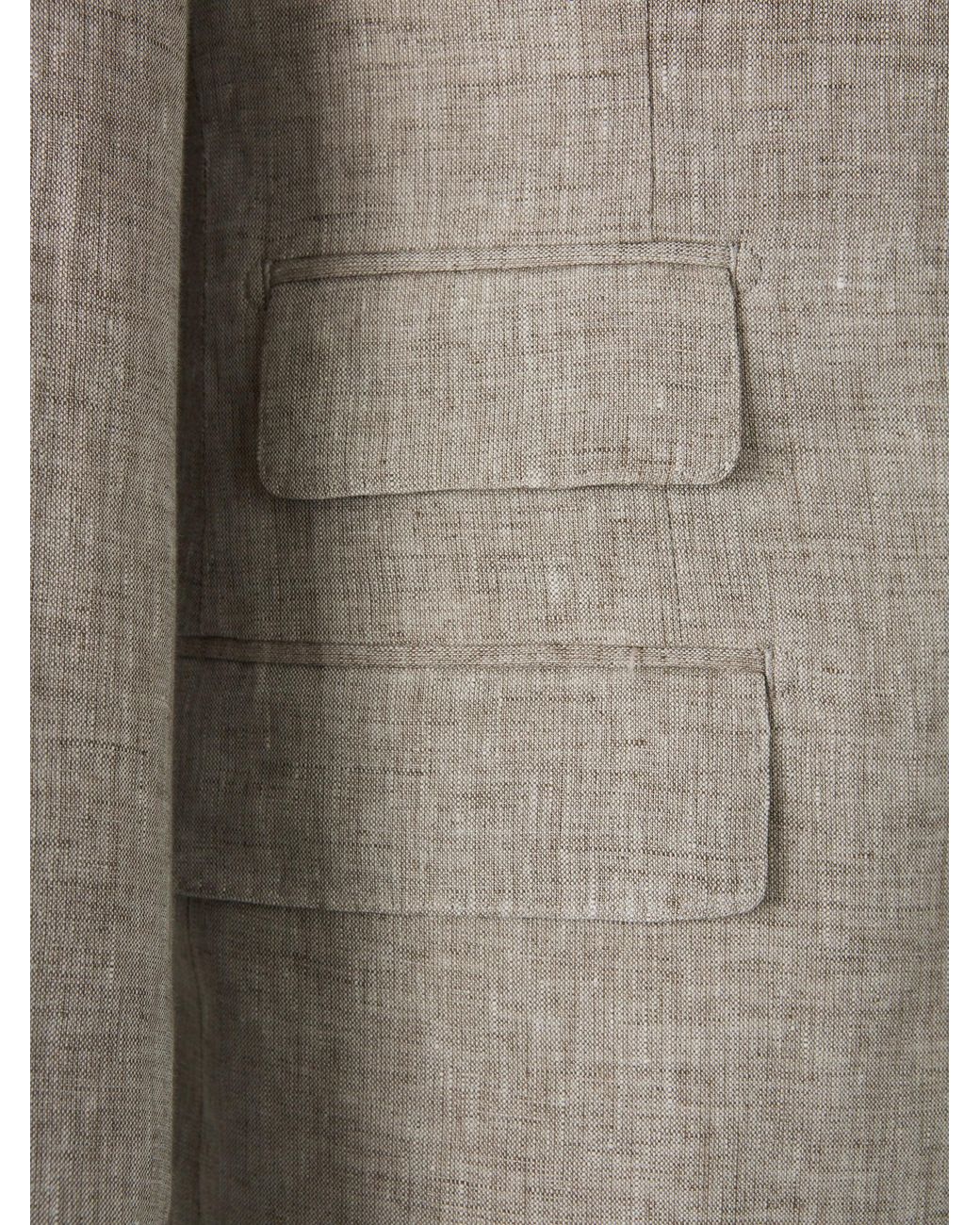 Santa Eulalia Gray Linen Suit for men