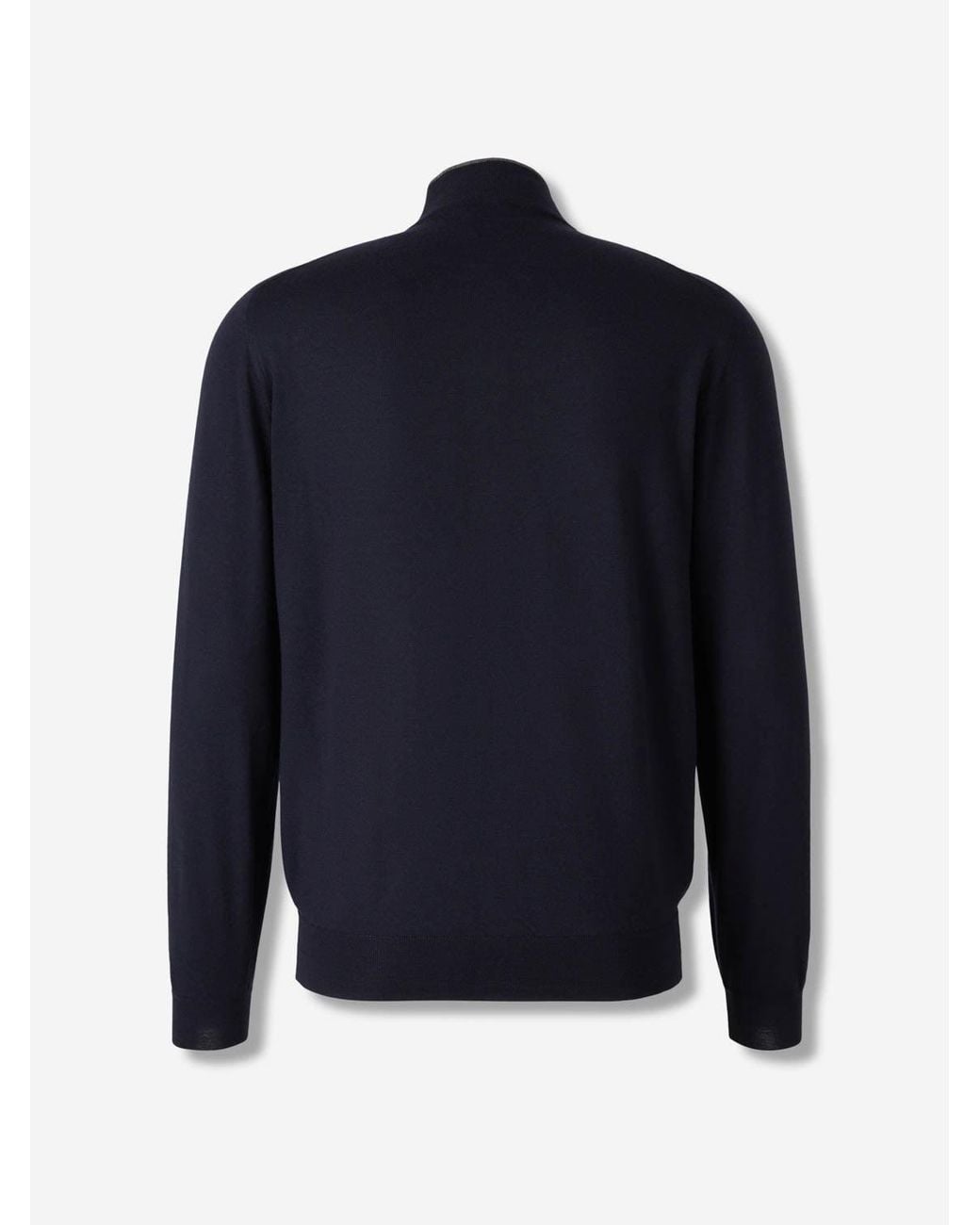 Santa Eulalia Blue Merino Wool Cardigan for men
