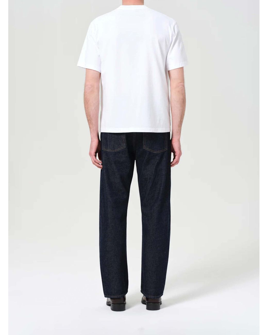 Agolde Blue Magnus Wide Leg Jeans for men