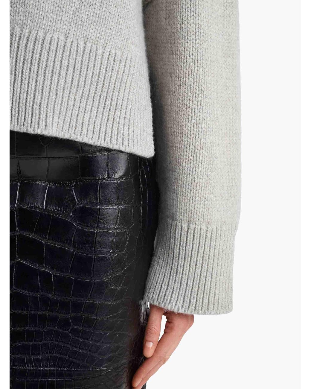 Khaite White Phelps Cashmere Sweater