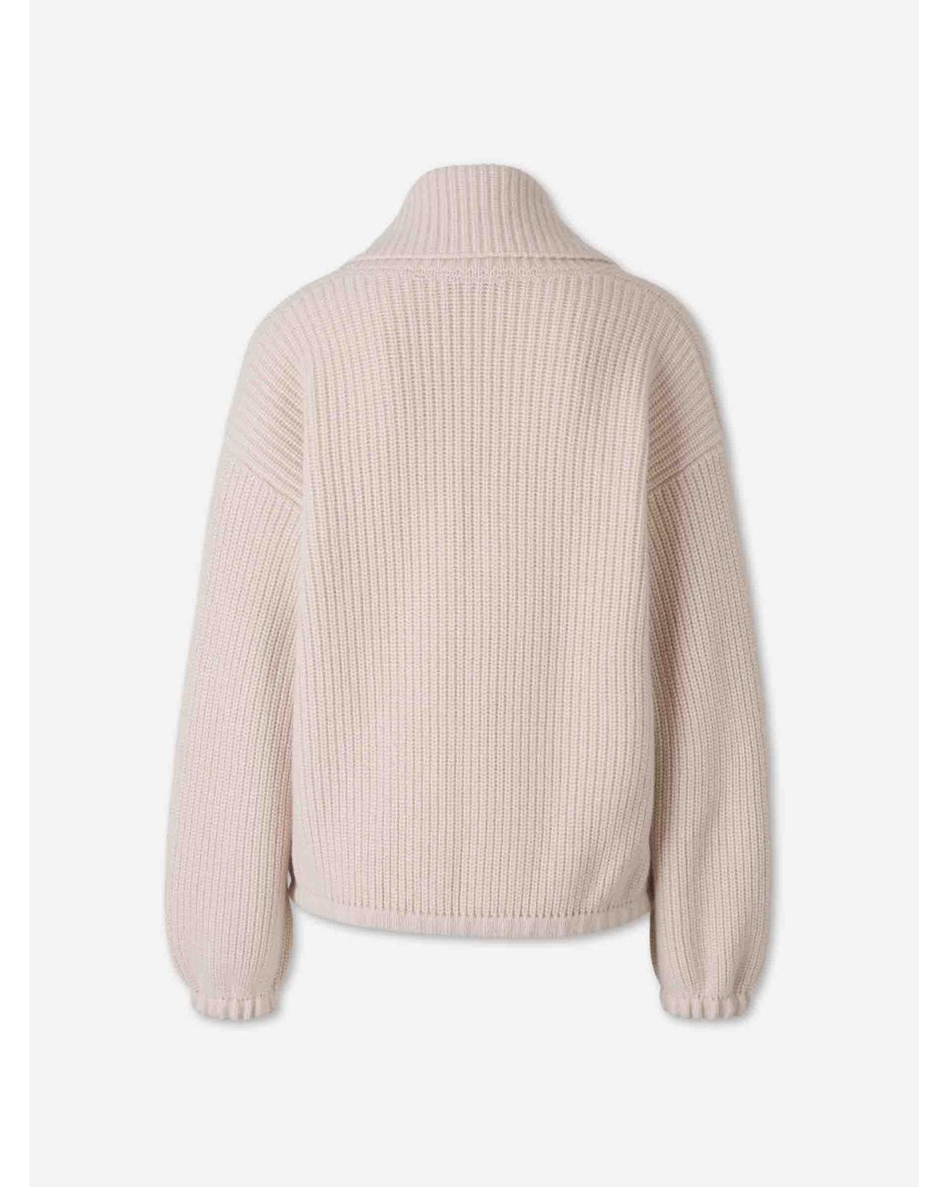ELY ELY Pink Cashmere Zip Cardigan