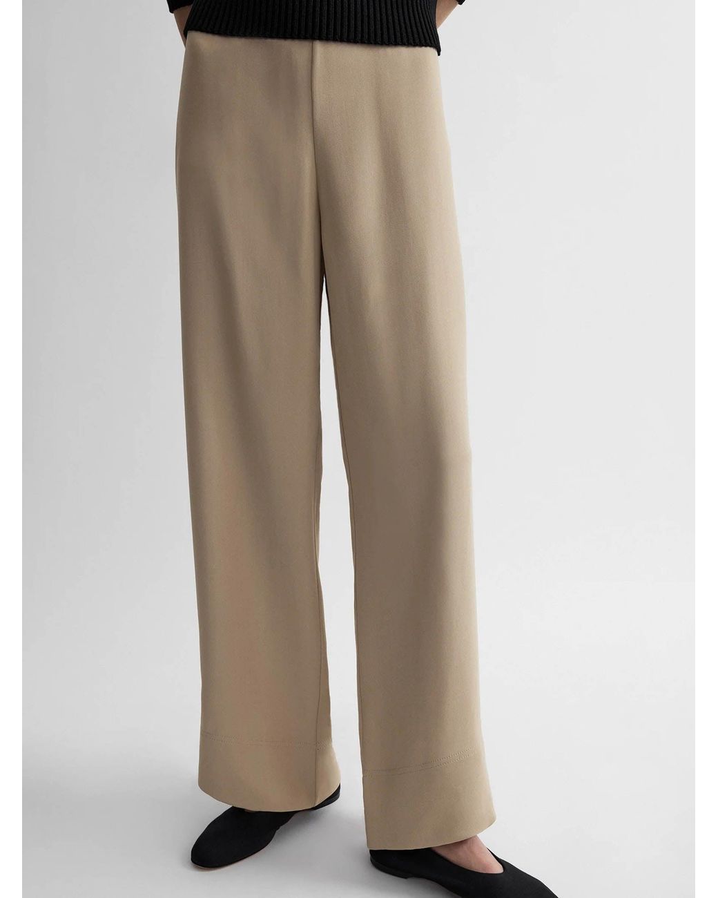 Totême Natural Viscose Wide Leg Trousers