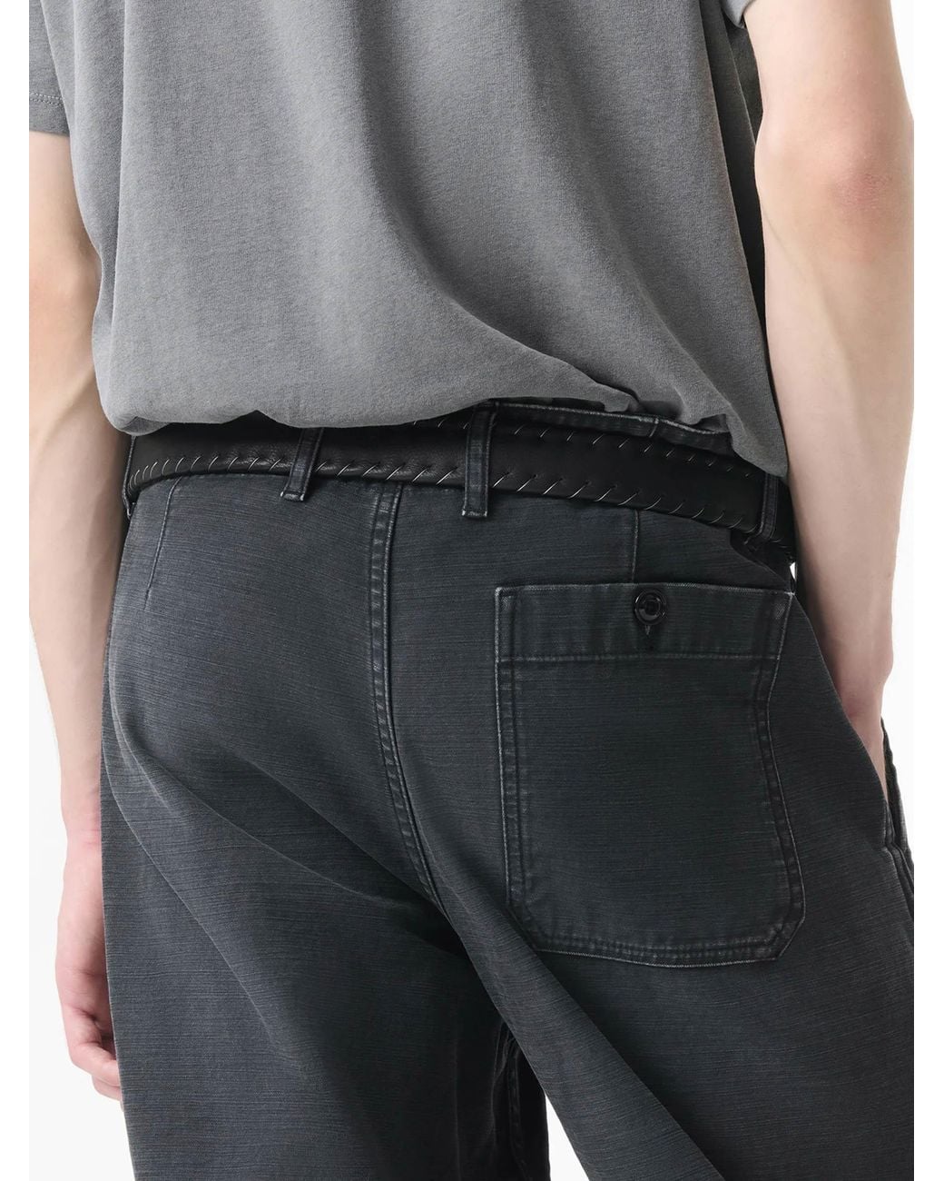 Our Legacy Black Cotton Straight Leg Trousers for men