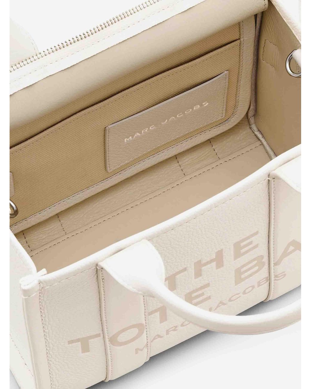 トートバッグ Marc Jacobs The Mini Tote - Leather - White 12953779-2024872017909355.jpg