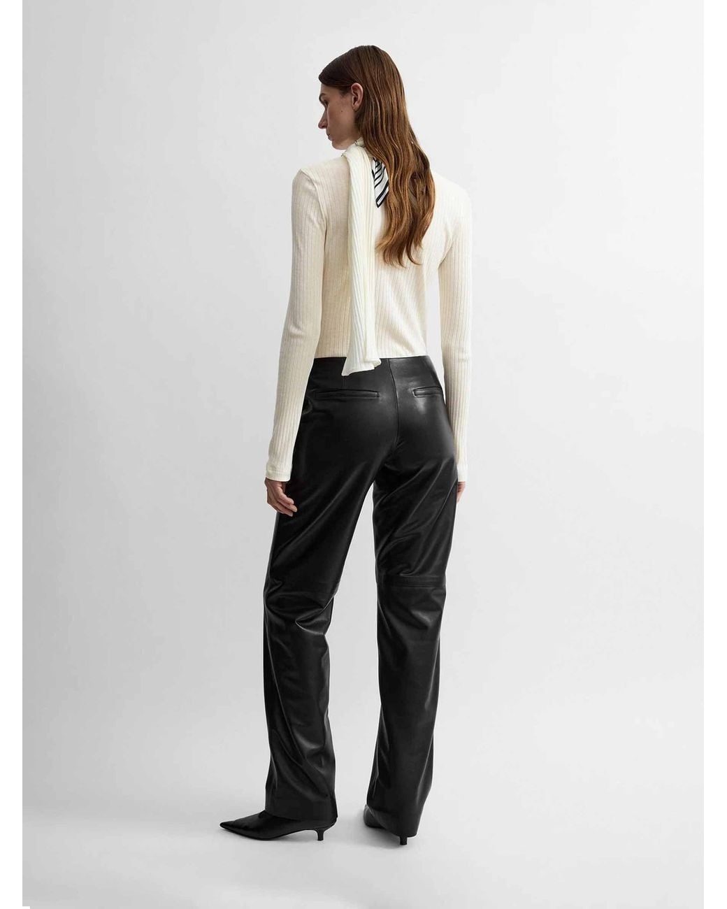 Totême White Knit Blouse With Bow