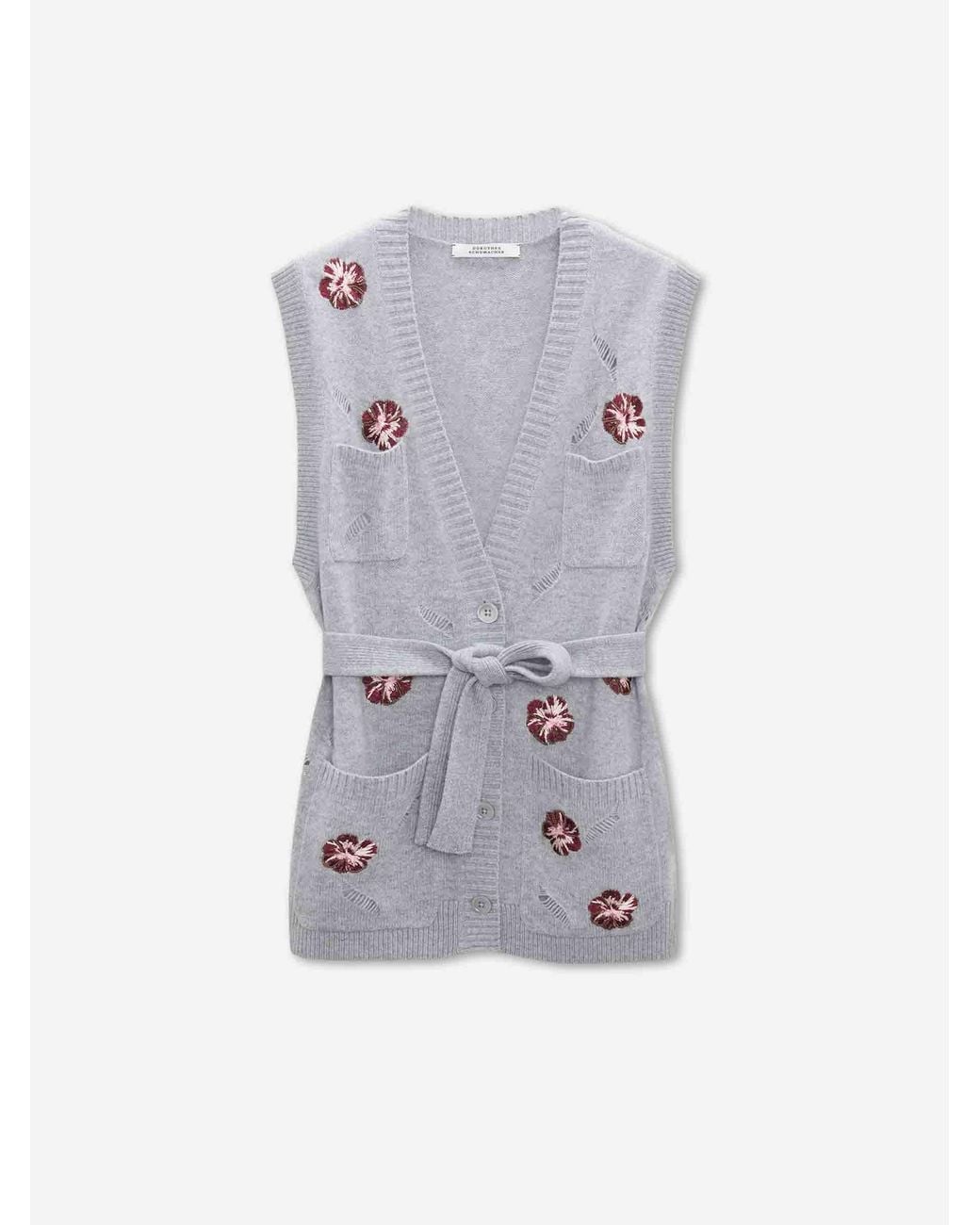 Dorothee Schumacher Blue Blooming Statements Cardigan
