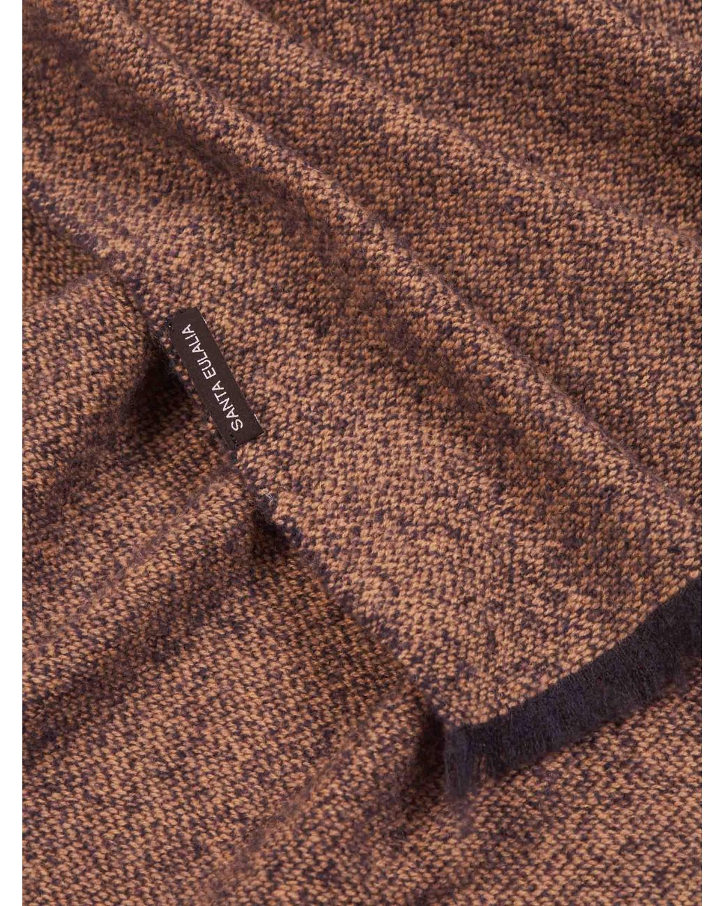 Bufanda Reverse Santa Eulalia de hombre de color Brown
