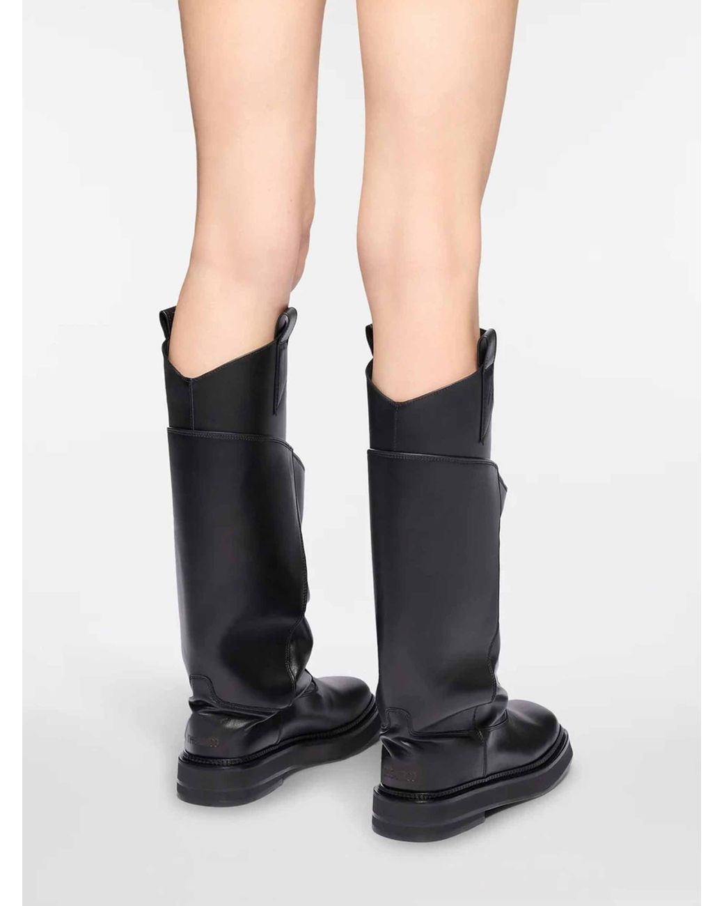 The Attico Black Robin Passeggiata Boots