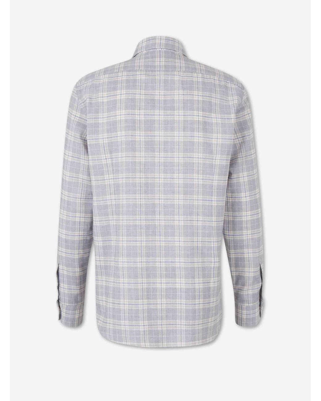 Vincenzo Di Ruggiero Gray Cotton Wool Shirt for men