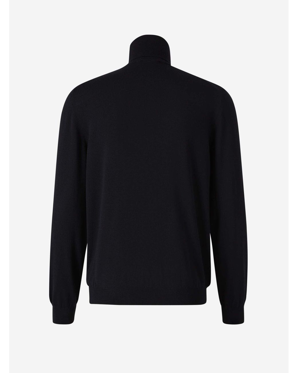 Zanone Blue Wool Turtleneck Sweater for men