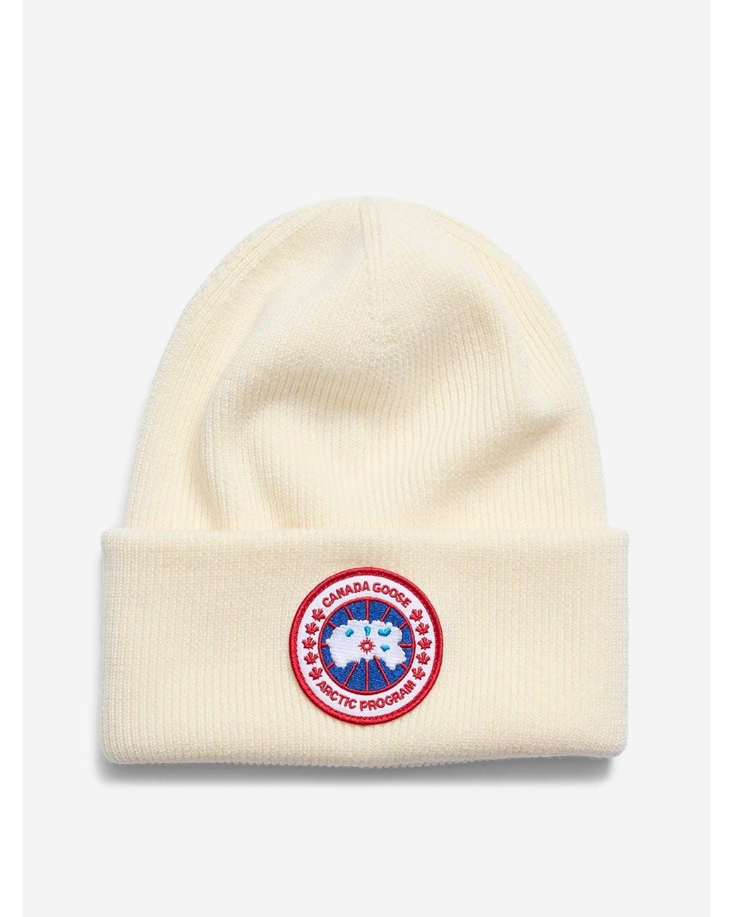 Canada Goose White Arctic Wool Hat for men