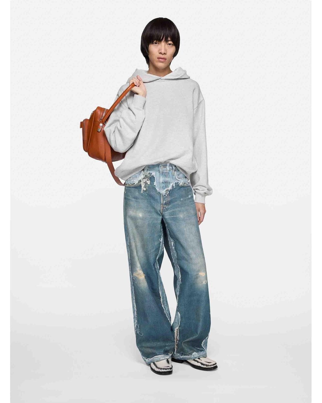 Acne Blue Contrast Patch Jeans